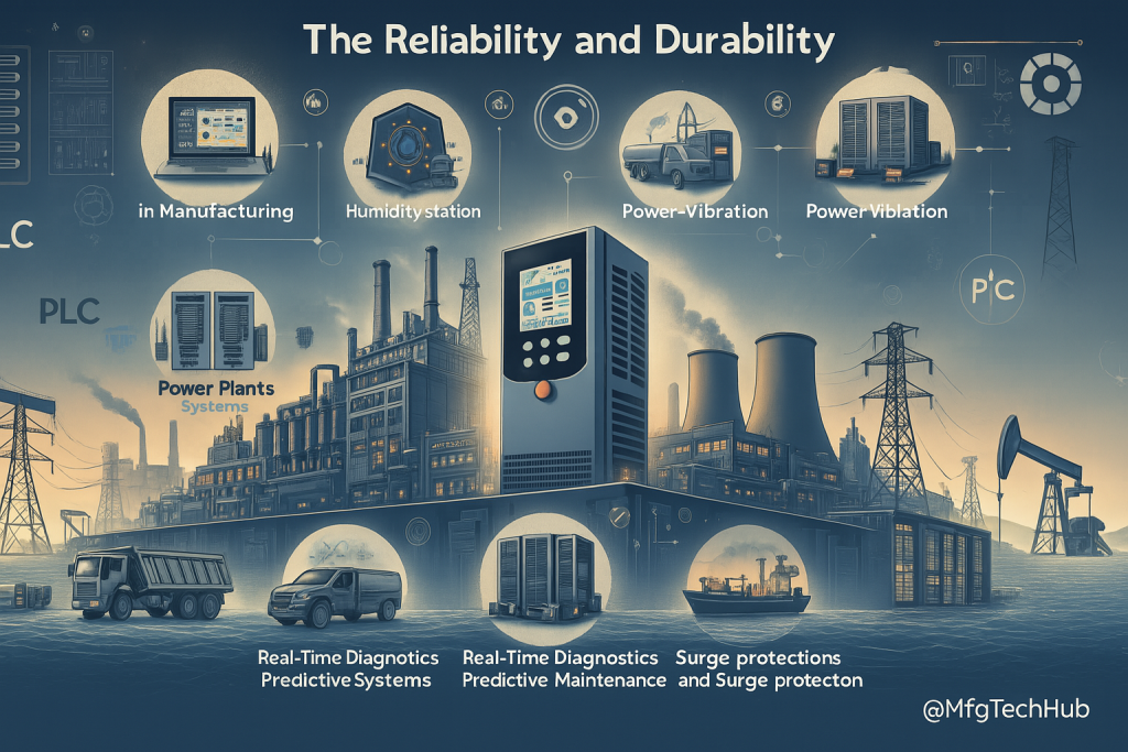Industrial PLC applications ensuring reliability and durability in power plants, transport, and harsh environments